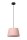 Hängelampe Stoff Pink Schwarz E27 Ø28 cm edel