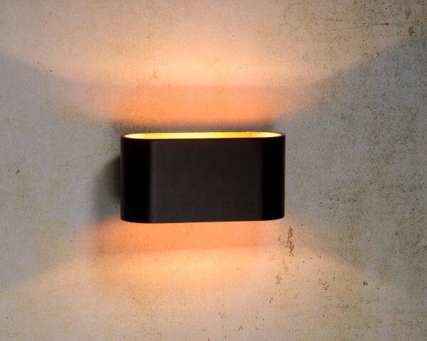 Wandleuchte Aluminium Gold G9 B:16 cm Up Down