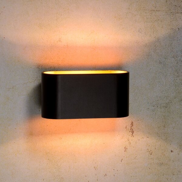 Wandleuchte Aluminium Gold G9 B:16 cm Up Down
