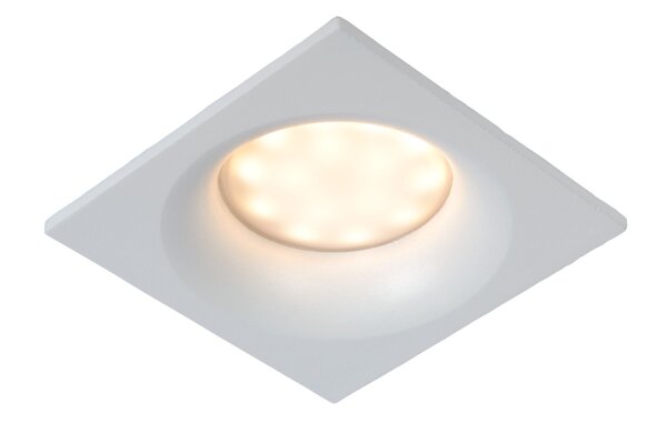 Einbauspot Weiß GU10 B:8 cm quadratisch modern
