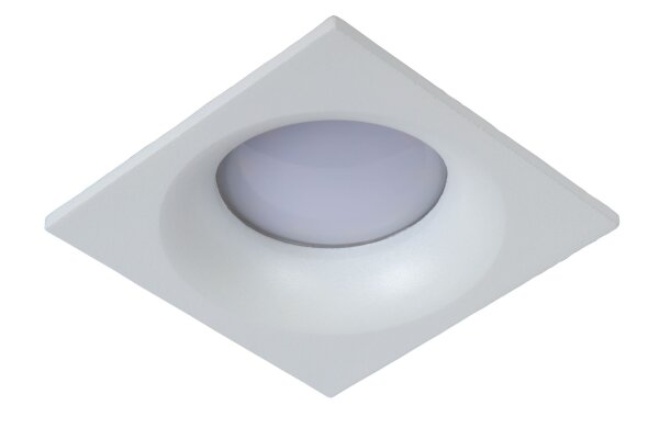 Einbauspot Weiß GU10 B:8 cm quadratisch modern