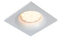 Einbauspot Wei&szlig; GU10 B:8 cm quadratisch modern