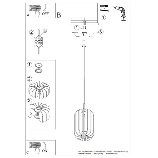 Pendelleuchte Filz Gelb E27 L:27 cm Schirm Modern