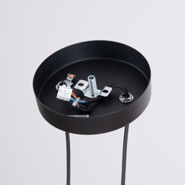 Pendelleuchte Metall Schwarz G9 L:15 cm 2-flammig