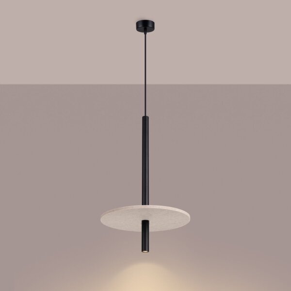 Hängelampe Filz Beige G9 L:30 cm Modernes Design