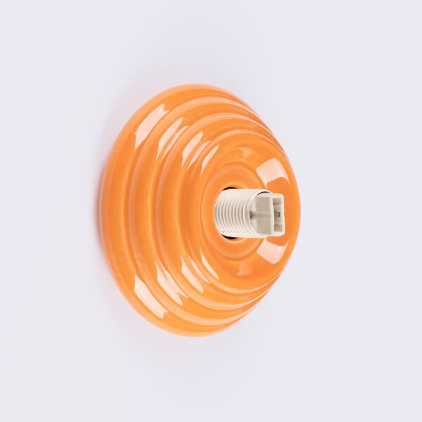 Wandlampe Keramik Glas Orange G9 IP44 H:12 cm blendarm