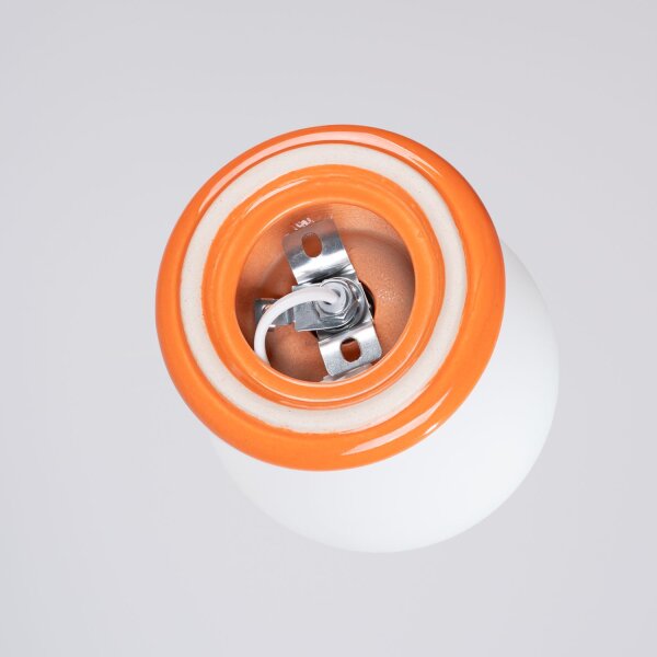 Wandlampe Keramik Glas Orange G9 IP44 H:12 cm blendarm