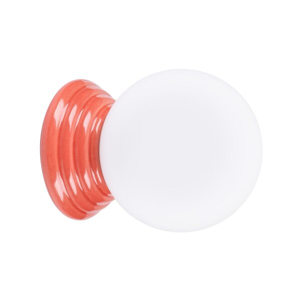 Wandlampe Keramik Glas Pfirsich G9 IP44 T:16 cm Modern