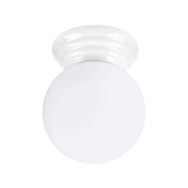 Deckenleuchte Keramik Glas G9 IP44 B:12 cm blendarm