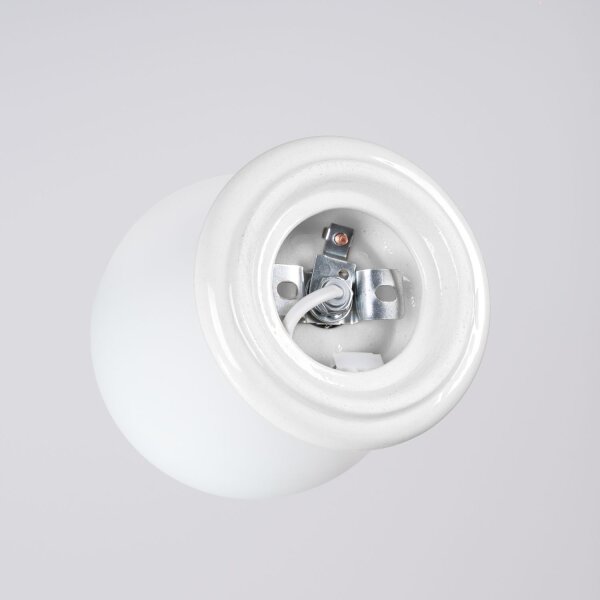 Deckenleuchte Keramik Glas G9 IP44 B:12 cm blendarm