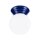 Deckenleuchte Keramik Glas Ultramarin G9 IP44 B:12 cm