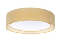 Runde Deckenlampe Stoff Gelb E27 Ø60 cm blendarm
