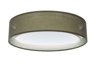Deckenleuchte Stoff Grün E27 Ø50 cm rund...
