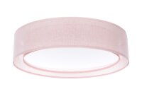 Runde Deckenlampe Stoff Rosa E27 Ø60 cm blendarm