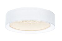 Deckenleuchte Stoff Wei&szlig; Gold E27 &Oslash;50 cm blendarm