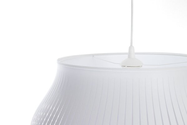 Runde Pendelleuchte Weiß blendarm E27 Ø40 cm gemütlich