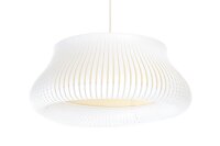 H&auml;ngelampe Gold Wei&szlig; E27 &Oslash;30 cm rund blendarm gem&uuml;tlich
