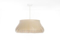 Runde Pendelleuchte Beige wohnlich E27 Ø40 cm...
