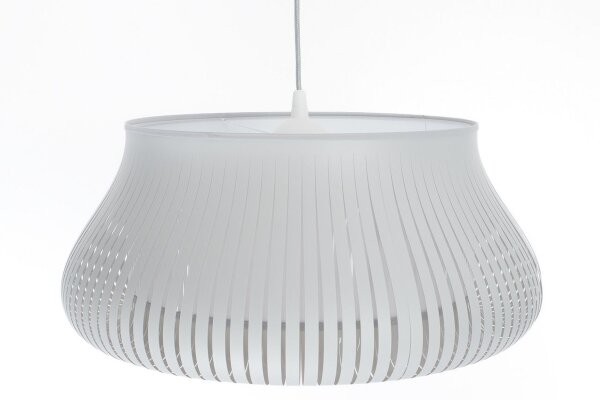 Runde Hängelampe Weiß E27 Ø30 cm blendarm gemütlich