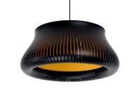 H&auml;ngelampe Gold Schwarz E27 &Oslash;30 cm rund blendarm