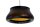 Hängelampe Gold Schwarz E27 Ø30 cm rund blendarm