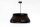 Hängelampe Gold Schwarz E27 Ø30 cm rund blendarm