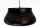 Hängelampe Gold Schwarz E27 Ø30 cm rund blendarm