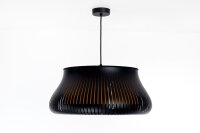 Runde Pendelleuchte Gold Schwarz E27 Ø40 cm blendarm