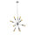 Hängeleuchte Metall Sputnik Design Wohnzimmer GALAXY