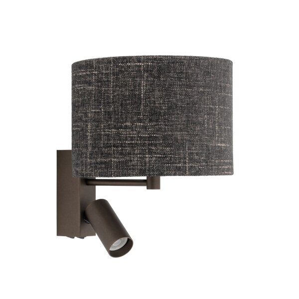 Wandlampe Stoff Leselicht E27 GU10 B:30 cm Schalter