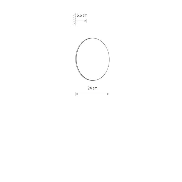 LED Wandleuchte Außen Schwarz Aluminium IP54 3000 K