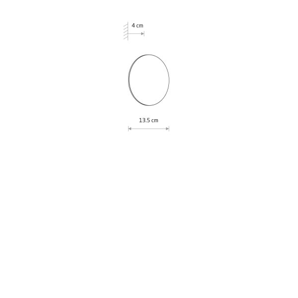 LED Außenwandleuchte Beige IP54 3000 K Ø13 cm Aluminium