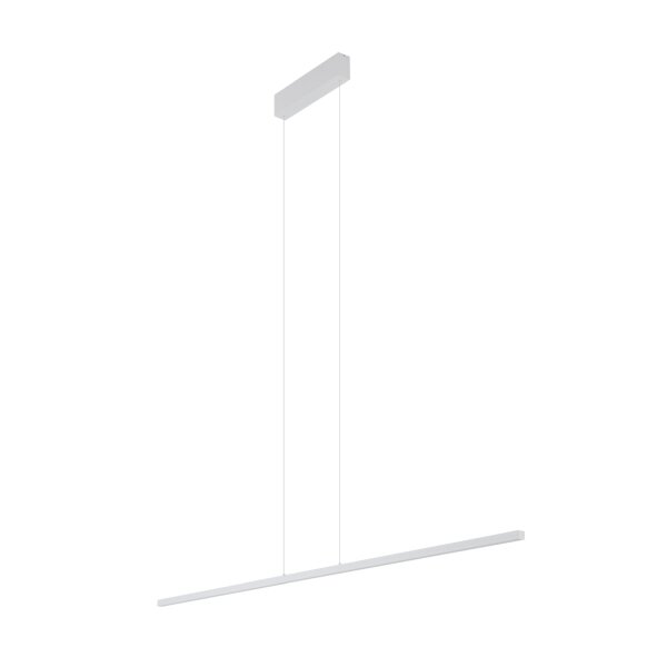 LED Hängelampe Alu Stahl Weiß 3000 K 150 cm lang