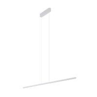 LED Pendelleuchte Aluminium Stahl Weiß 150 cm 4000 K