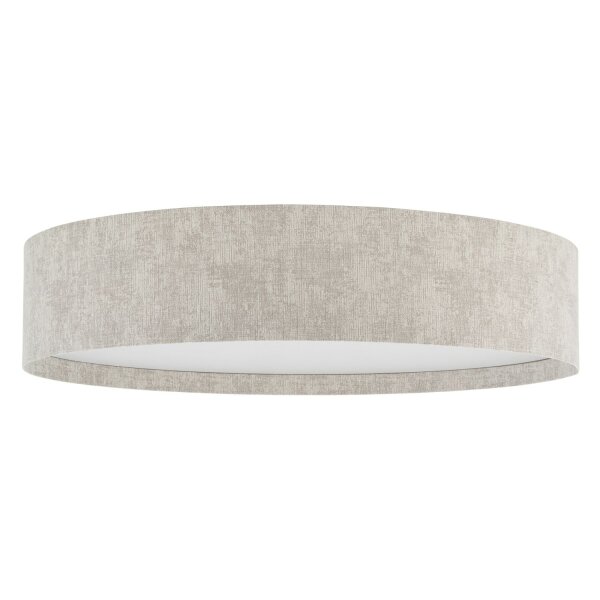 Deckenlampe Stoff Beige E27 B:75 cm Modern rund