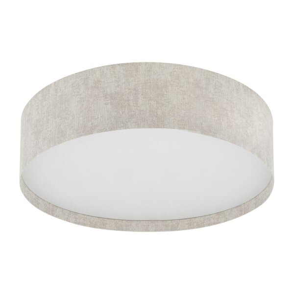 Deckenlampe Stoff Beige E27 B:75 cm Modern rund