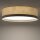 Deckenlampe Stoff Beige E27 B:75 cm Modern rund
