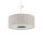 Pendelleuchte Seidengrau Stoff E27 L:50 cm rund Modern