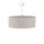Pendelleuchte Seidengrau Stoff E27 L:50 cm rund Modern