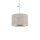 Hängelampe Seidengrau Stoff E27 L:40 cm rund Modern