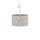 Hängelampe Seidengrau Stoff E27 L:40 cm rund Modern
