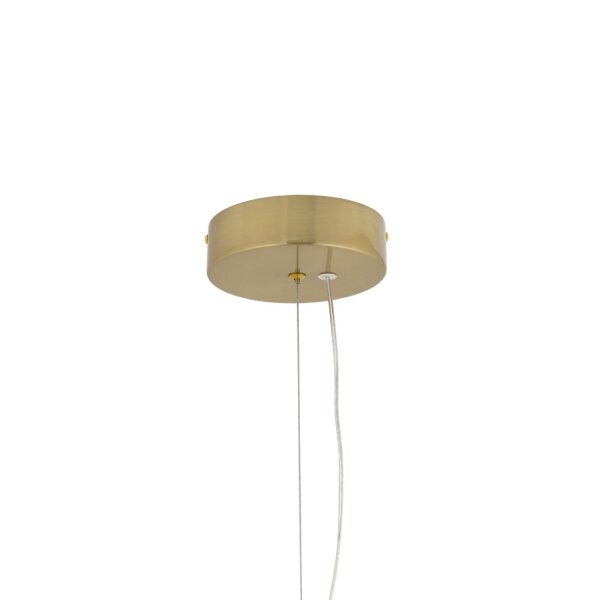 LED Hängelampe Keramik Glas Braun 3000 K L:17 cm rund