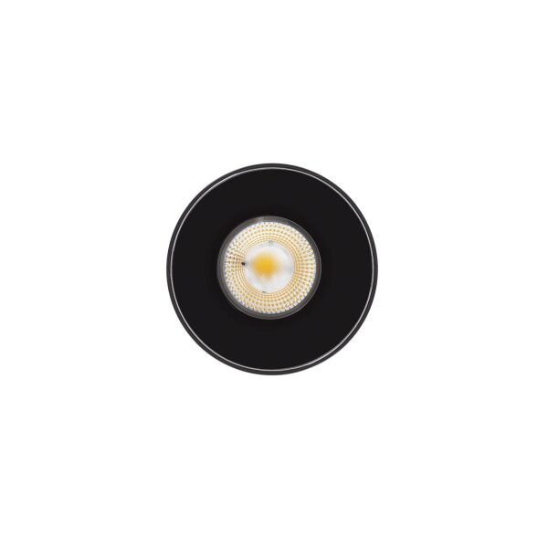 LED Aufbauspot Schwarz 3000 K B:13 cm rund Modern