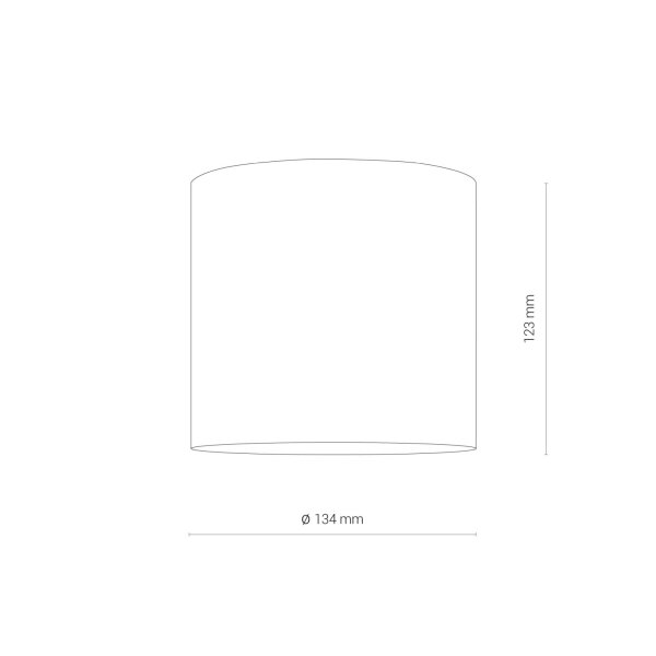 LED Aufbauspot Schwarz 3000 K B:13 cm rund Modern