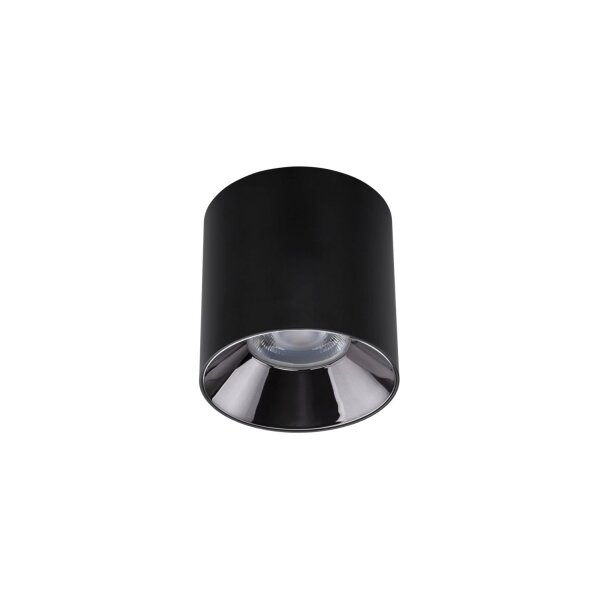 LED Deckenlampe Schwarz akzentuiert 4000 K B:13 cm rund