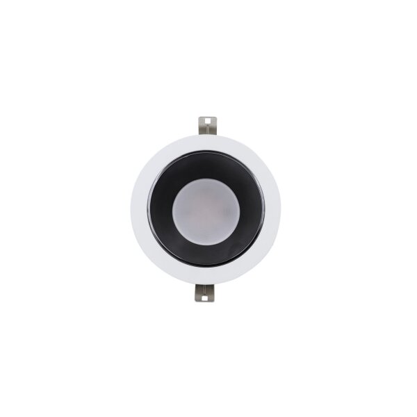 LED Einbaustrahler Weiß Chrom 3000 K rund B:12 cm