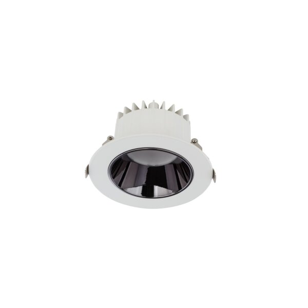 LED Einbaustrahler Weiß Chrom 3000 K rund B:12 cm