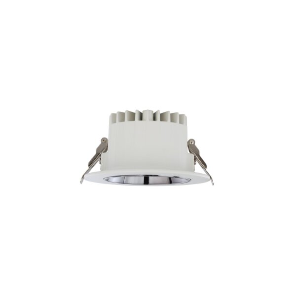 LED Einbaustrahler Weiß Chrom 3000 K rund B:12 cm