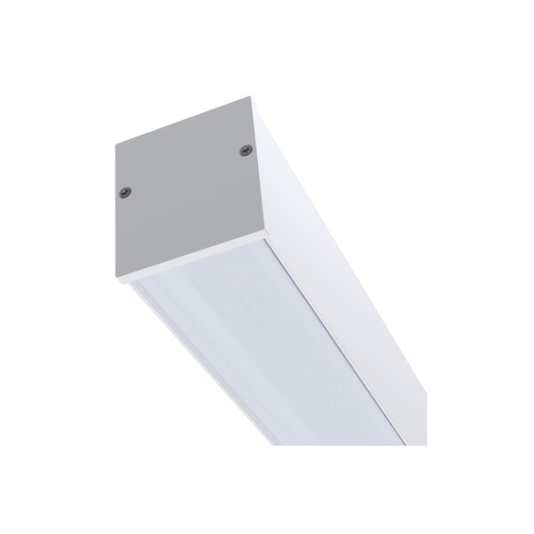 LED Deckenleuchte Aluminium Weiß 4000 K L:121 cm