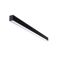 LED Deckenleuchte Aluminium Schwarz 4000 K L:121 cm